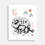 Cat Bus Sumi-e-None-Stretched-Canvas-Astrobot Invention