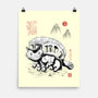 Cat Bus Sumi-e-None-Matte-Poster-Astrobot Invention