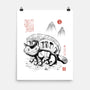 Cat Bus Sumi-e-None-Matte-Poster-Astrobot Invention