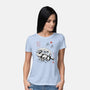 Cat Bus Sumi-e-Womens-Basic-Tee-Astrobot Invention