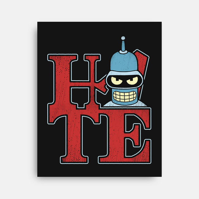 Hater Robot-None-Stretched-Canvas-Getsousa!