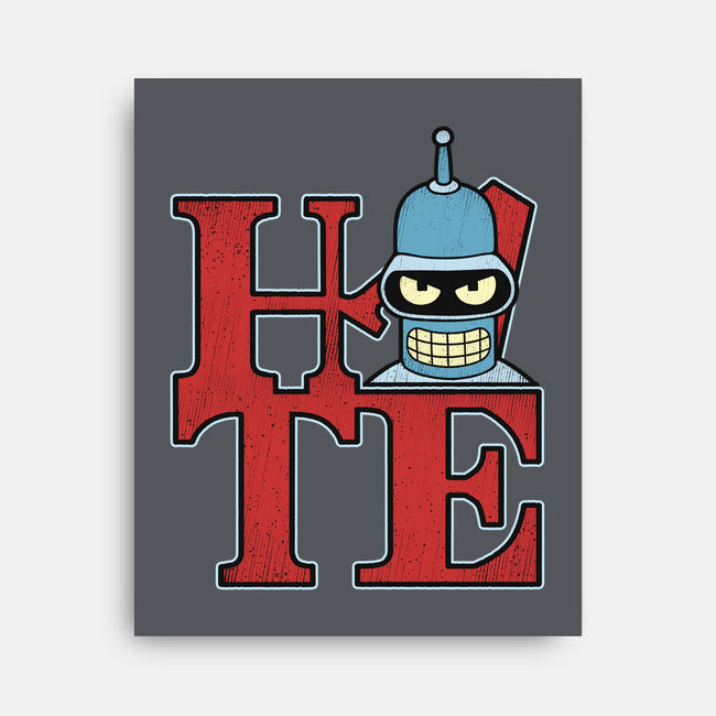 Hater Robot-None-Stretched-Canvas-Getsousa!
