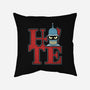 Hater Robot-None-Removable Cover w Insert-Throw Pillow-Getsousa!