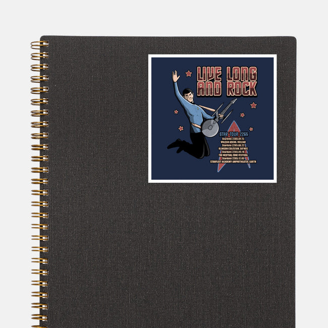 Live Long And Rock-None-Glossy-Sticker-NMdesign