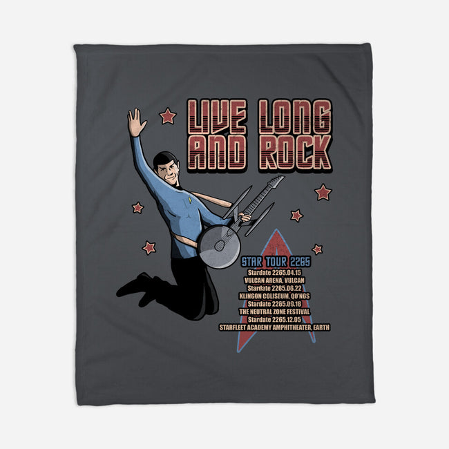 Live Long And Rock-None-Fleece-Blanket-NMdesign