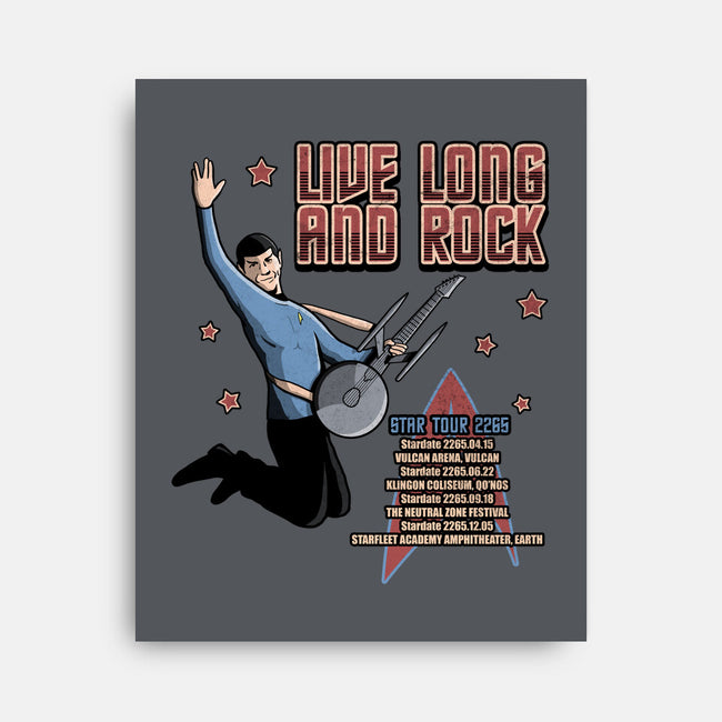 Live Long And Rock-None-Stretched-Canvas-NMdesign