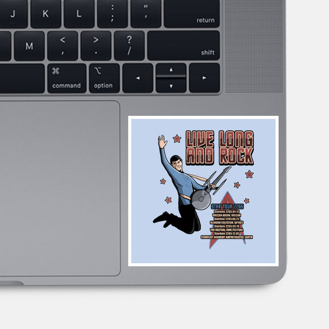 Live Long And Rock-None-Glossy-Sticker-NMdesign