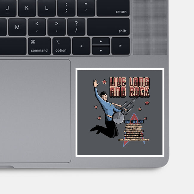 Live Long And Rock-None-Glossy-Sticker-NMdesign