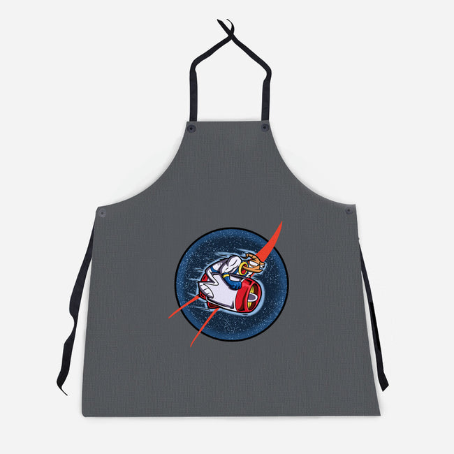 Worm In Space-Unisex-Kitchen-Apron-nickzzarto