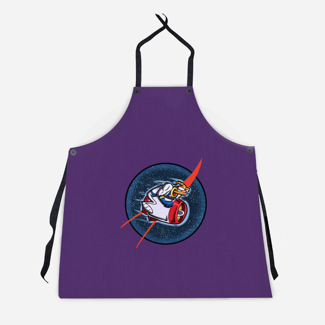 Worm In Space-Unisex-Kitchen-Apron-nickzzarto