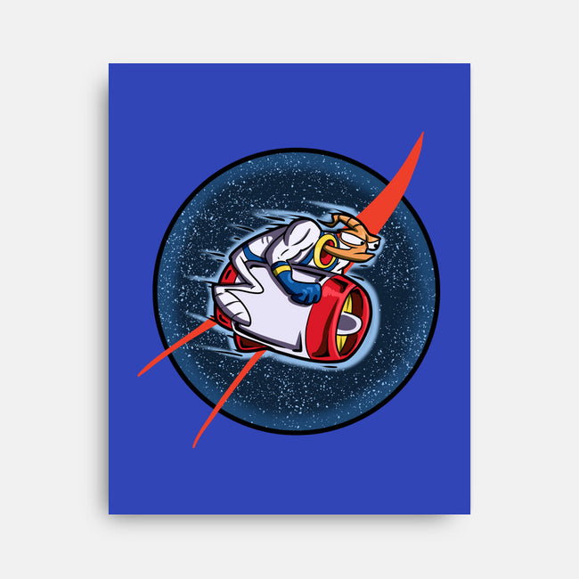 Worm In Space-None-Stretched-Canvas-nickzzarto