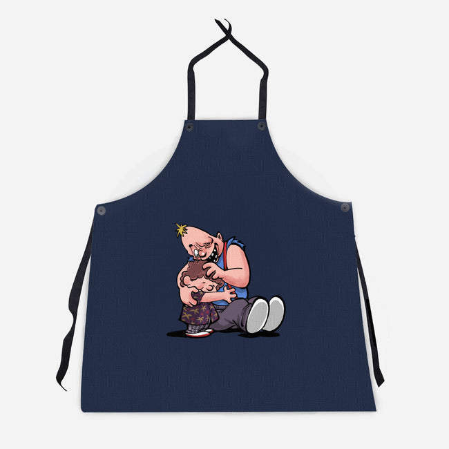 Sloth And Chunk-Unisex-Kitchen-Apron-zascanauta
