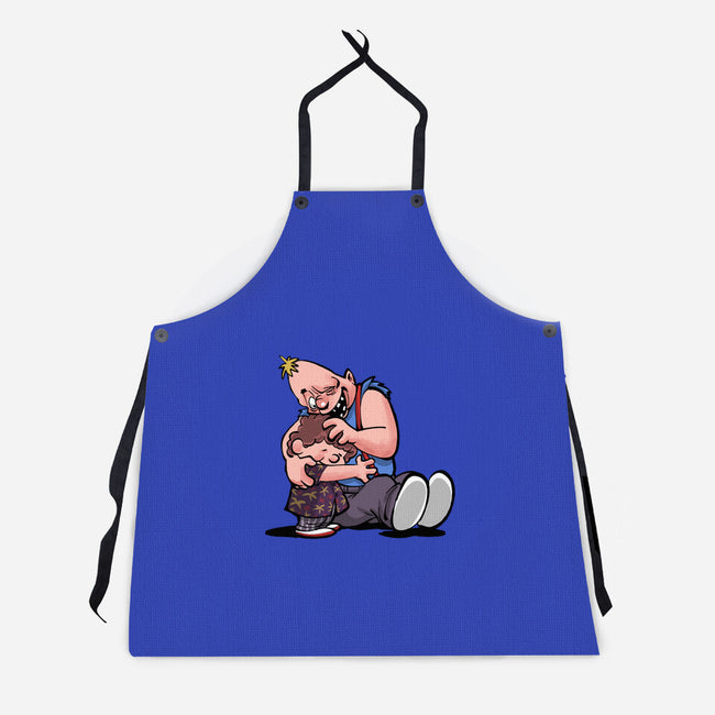 Sloth And Chunk-Unisex-Kitchen-Apron-zascanauta