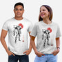 Bounty Huntress Sumi-e-Unisex-Basic-Tee-Astrobot Invention