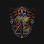 Neon Lineart Legendary Emblem-Mens-Premium-Tee-Astrobot Invention