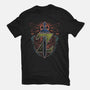 Neon Lineart Legendary Emblem-Mens-Premium-Tee-Astrobot Invention