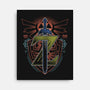 Neon Lineart Legendary Emblem-None-Stretched-Canvas-Astrobot Invention