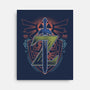 Neon Lineart Legendary Emblem-None-Stretched-Canvas-Astrobot Invention