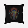 Neon Lineart Legendary Emblem-None-Removable Cover w Insert-Throw Pillow-Astrobot Invention