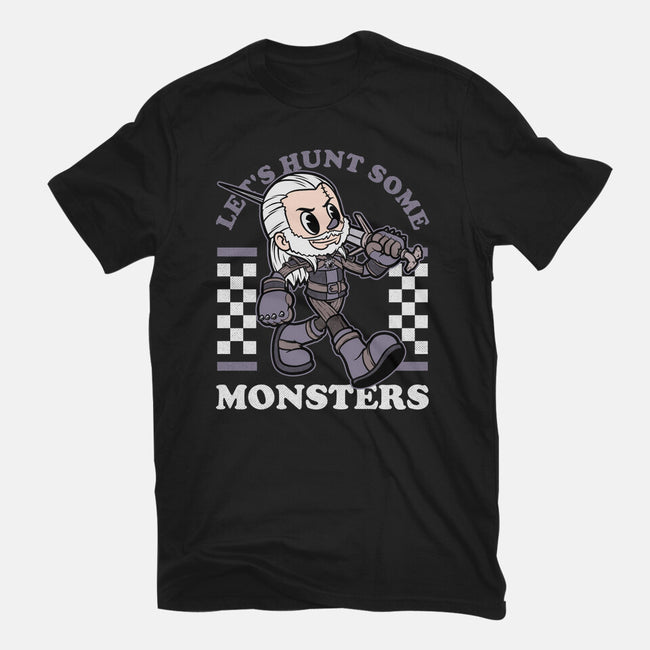 Game Mascot Wizard Hunter-Mens-Basic-Tee-Studio Mootant