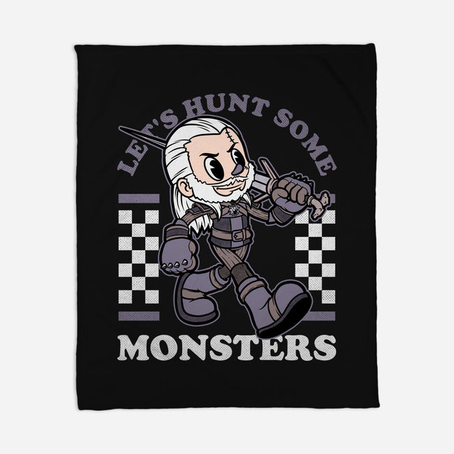 Game Mascot Wizard Hunter-None-Fleece-Blanket-Studio Mootant