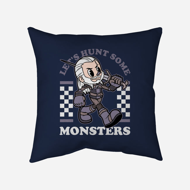 Game Mascot Wizard Hunter-None-Removable Cover w Insert-Throw Pillow-Studio Mootant