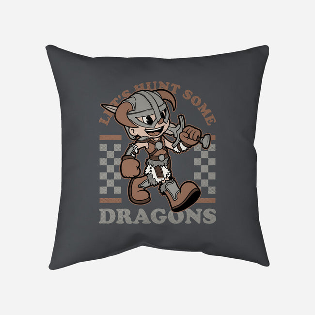 Game Mascot Dragon Hunter-None-Removable Cover w Insert-Throw Pillow-Studio Mootant