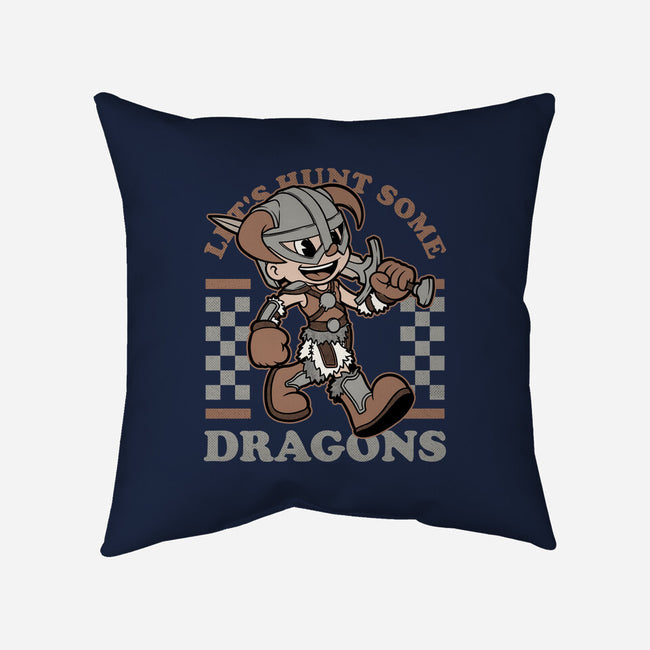 Game Mascot Dragon Hunter-None-Removable Cover w Insert-Throw Pillow-Studio Mootant