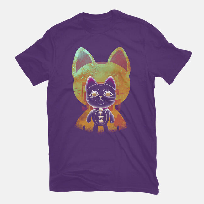 Negative Yokai Cat-Womens-Basic-Tee-Donnie