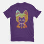 Negative Yokai Cat-Womens-Basic-Tee-Donnie