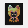 Negative Yokai Cat-None-Stretched-Canvas-Donnie
