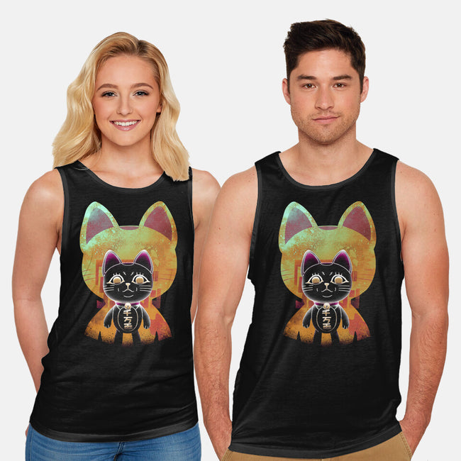 Negative Yokai Cat-Unisex-Basic-Tank-Donnie