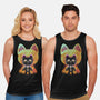 Negative Yokai Cat-Unisex-Basic-Tank-Donnie
