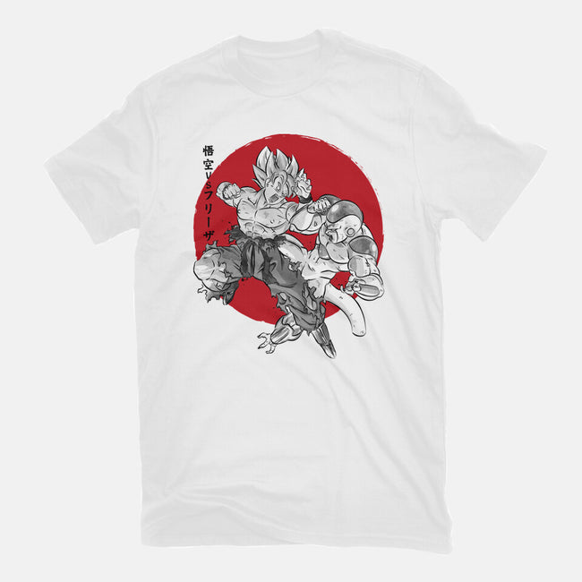 Super Saiyan Vs Fourth Form-Womens-Basic-Tee-DrMonekers