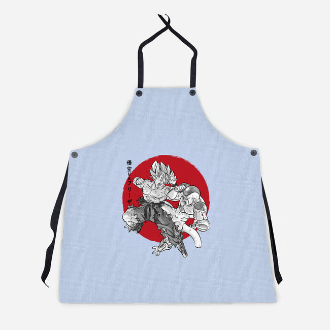 Super Saiyan Vs Fourth Form-Unisex-Kitchen-Apron-DrMonekers