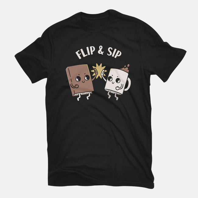 Flip And Sip-Womens-Fitted-Tee-rarpoint