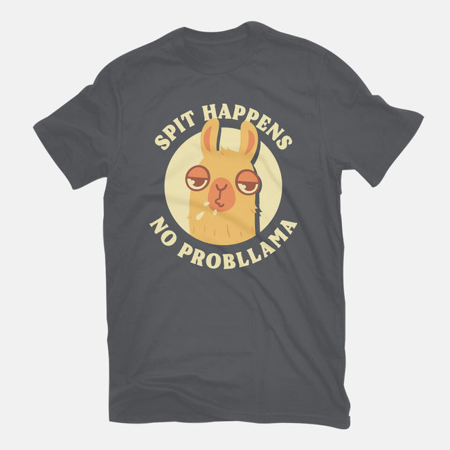 Spit Happens No Probllama-Womens-Basic-Tee-rarpoint