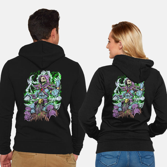 King Skeleton-Unisex-Zip-Up-Sweatshirt-Guilherme magno de oliveira