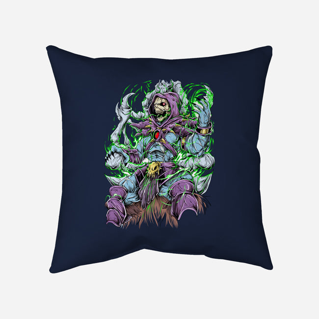 King Skeleton-None-Removable Cover w Insert-Throw Pillow-Guilherme magno de oliveira