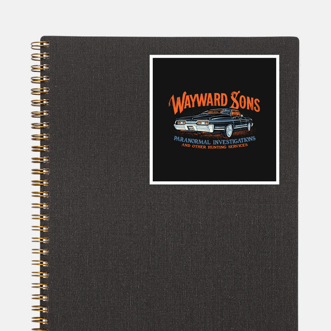 Wayward Sons Paranormal Investigations-None-Glossy-Sticker-momma_gorilla