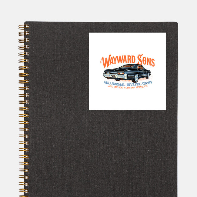 Wayward Sons Paranormal Investigations-None-Glossy-Sticker-momma_gorilla