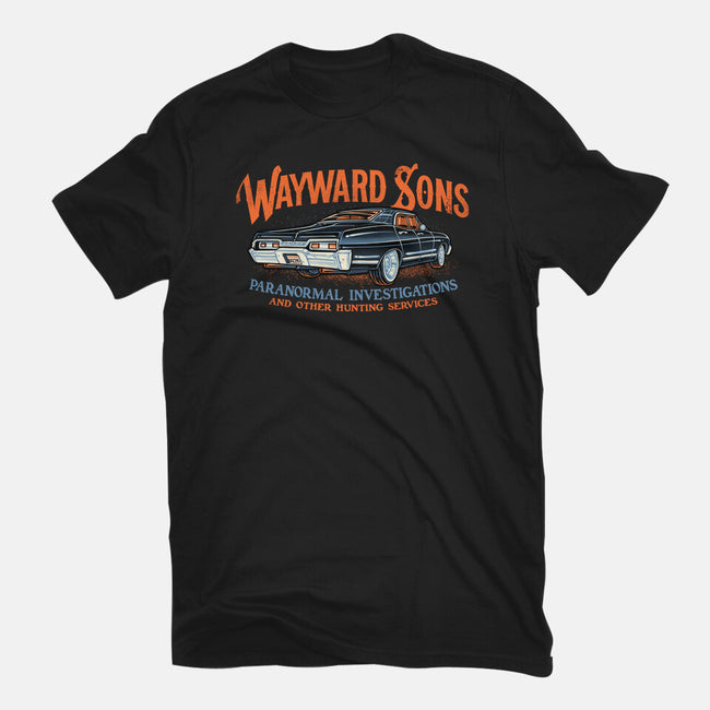 Wayward Sons Paranormal Investigations-Mens-Basic-Tee-momma_gorilla