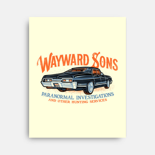 Wayward Sons Paranormal Investigations-None-Stretched-Canvas-momma_gorilla