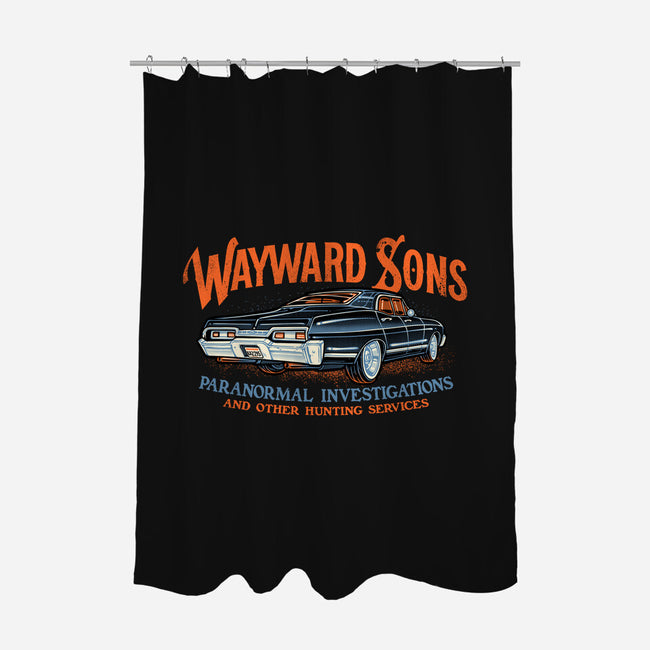 Wayward Sons Paranormal Investigations-None-Polyester-Shower Curtain-momma_gorilla
