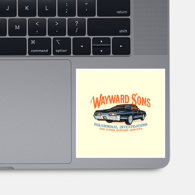 Wayward Sons Paranormal Investigations-None-Glossy-Sticker-momma_gorilla