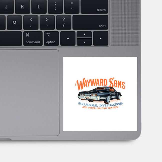 Wayward Sons Paranormal Investigations-None-Glossy-Sticker-momma_gorilla