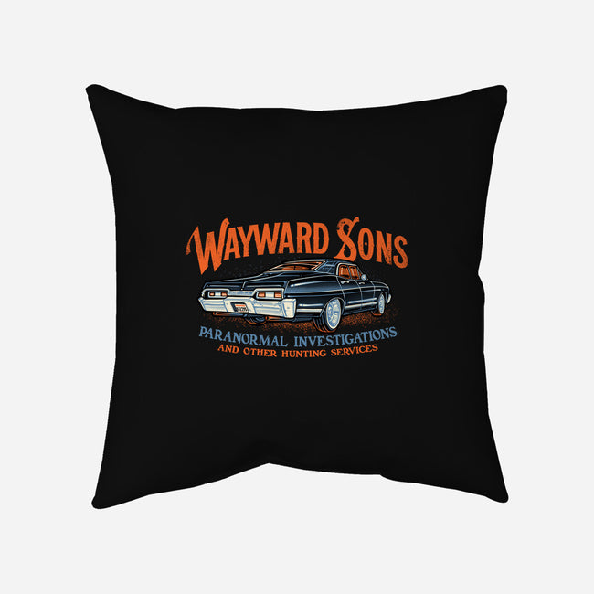 Wayward Sons Paranormal Investigations-None-Removable Cover w Insert-Throw Pillow-momma_gorilla