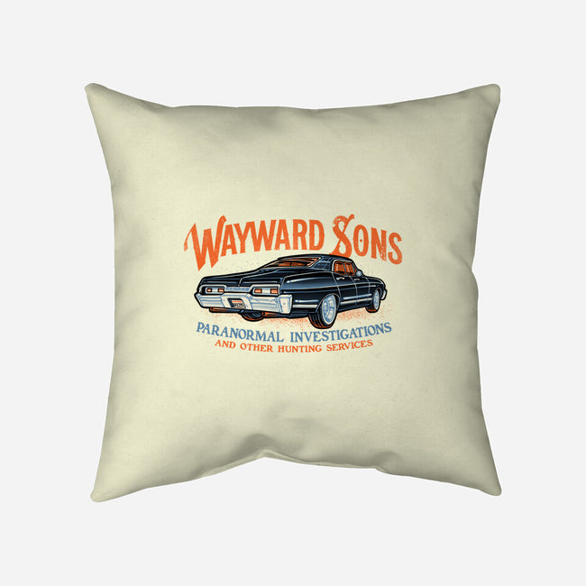 Wayward Sons Paranormal Investigations-None-Removable Cover w Insert-Throw Pillow-momma_gorilla