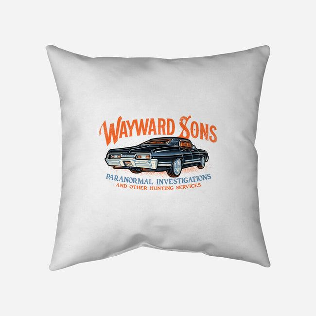 Wayward Sons Paranormal Investigations-None-Removable Cover w Insert-Throw Pillow-momma_gorilla