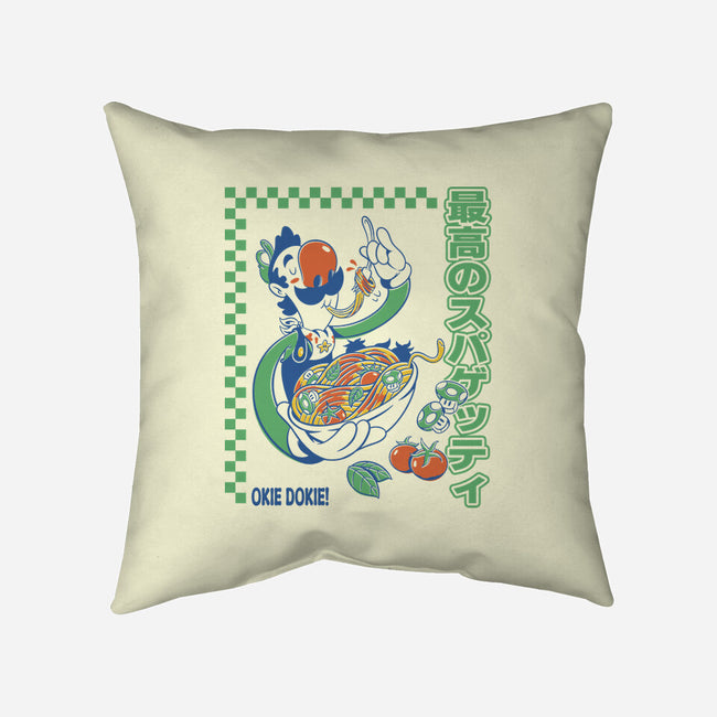 Spaghetti Time-None-Removable Cover w Insert-Throw Pillow-Henrique Torres